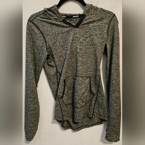 Nike Gray Long Sleeve Fitted Hoodie